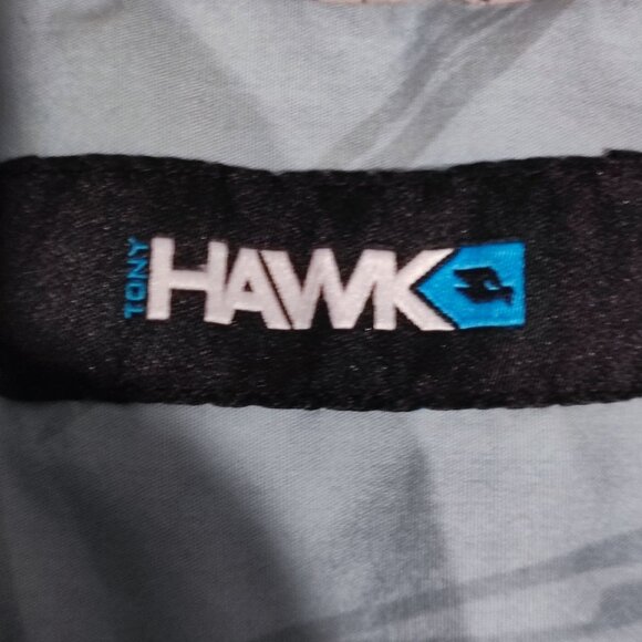 Tony Hawk short sleeve button down shirt muted turquoise men's size L - Picture 5 of 7